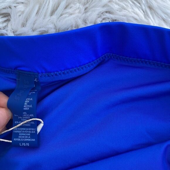 Skims Bright Blue Micro Swim Skirt Large Sporty - Picture 3 of 6